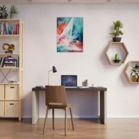 Tableau abstrait surf et mouvement de l&rsquo;océan