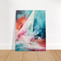 Tableau abstrait surf et mouvement de l&rsquo;océan