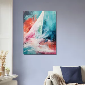 Tableau abstrait surf et mouvement de l’océan