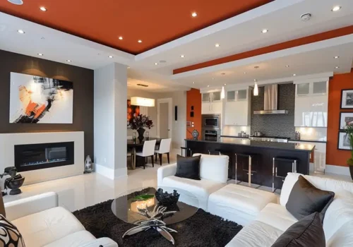 accents de couleur sur murs blancs Les accents de couleur sur les murs blancs: trucs et astuces