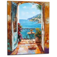 Toile vue méditerranéenne style Ribeiro, image de présentation du tableau