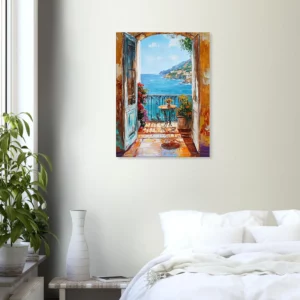 Toile Vue méditerranéenne style Ribeiro Toile Vue méditerranéenne style Ribeiro