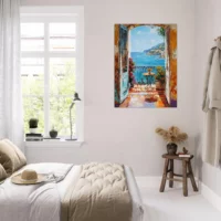 Toile Vue méditerranéenne style Ribeiro