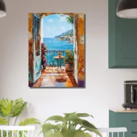 Toile Vue méditerranéenne style Ribeiro