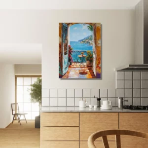 Toile Vue méditerranéenne style Ribeiro Toile Vue méditerranéenne style Ribeiro