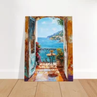 Toile Vue méditerranéenne style Ribeiro