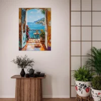 Toile Vue méditerranéenne style Ribeiro