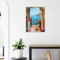 Toile Vue méditerranéenne style Ribeiro