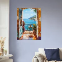 Toile Vue méditerranéenne style Ribeiro