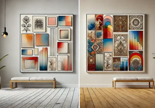 Minimalisme vs Maximalisme Minimalisme vs Maximalisme : L’impact des toiles murales sur votre déco