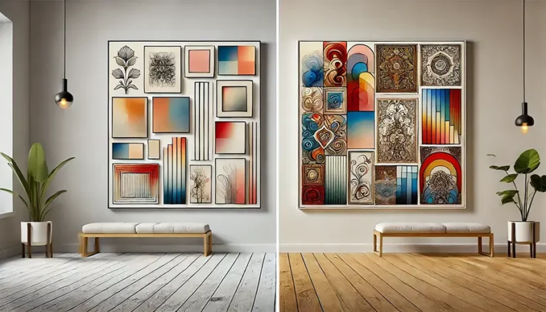 Minimalisme vs Maximalisme - Illustration