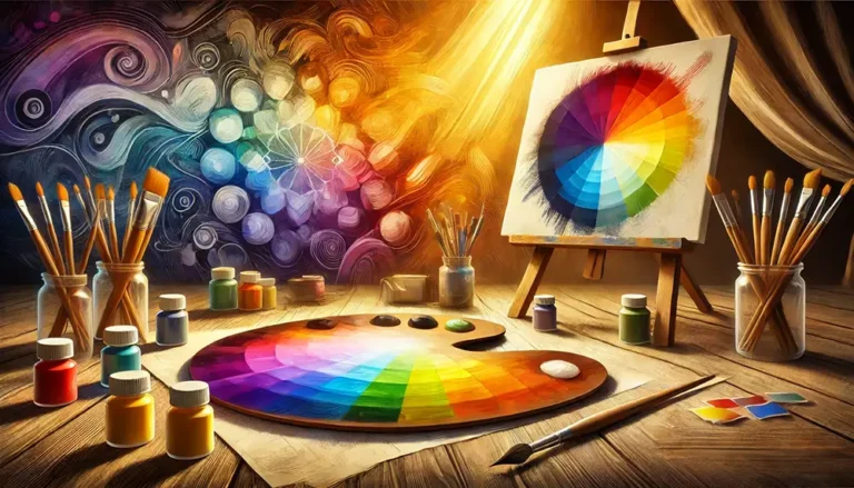 la théorie des couleurs - illustration artistique