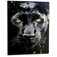 Toile le regard de la panthère noire Le regard de la panthère