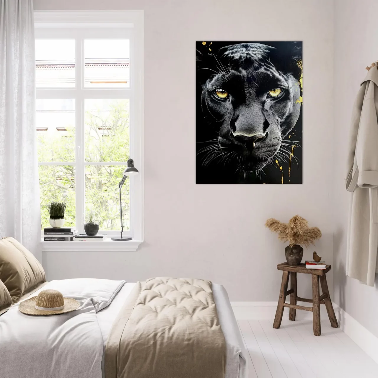 Toile le regard de la panthère noire