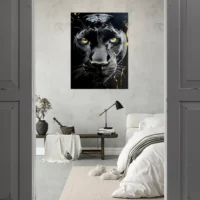 Toile le regard de la panthère noire