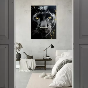 Toile le regard de la panthère noire