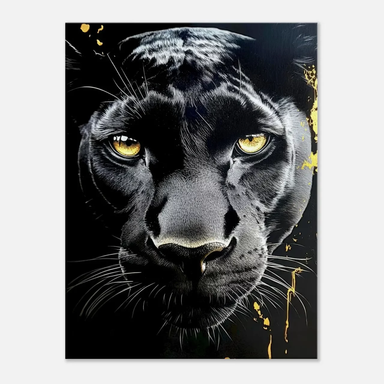 Toile le regard de la panthère noire