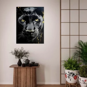 Toile le regard de la panthère noire