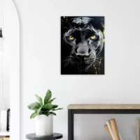 Toile le regard de la panthère noire