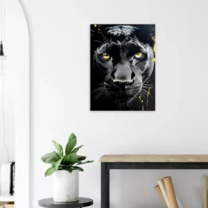 Toile le regard de la panthère noire