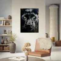 Toile le regard de la panthère noire