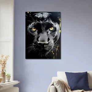 Toile le regard de la panthère noire