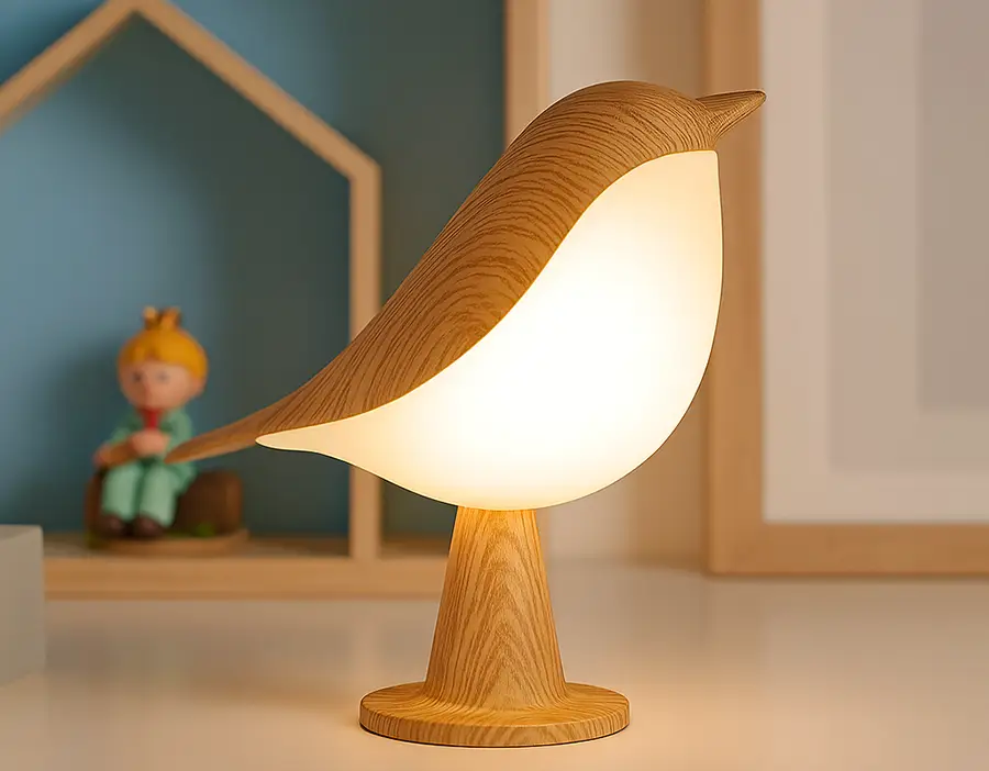 lumière apaisante bébé, veilleuse en forme d'oiseau