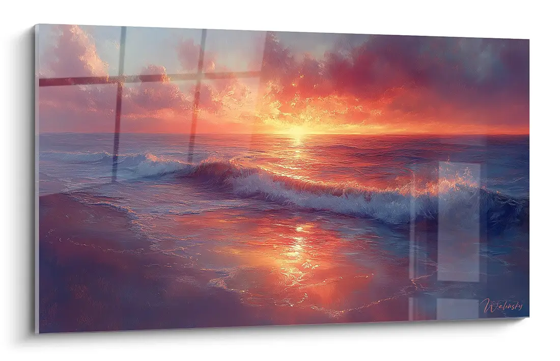 tableau coucher de soleil