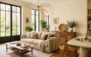 Salon lumineux et chaleureux pour décorer sa maison avec style contemporain